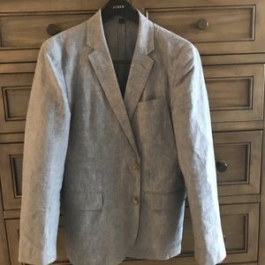 J Crew linen-cotton unstructured blazer